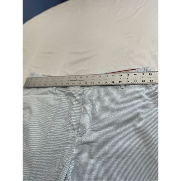 NWT Izod Seersucker Blue White Stripe Shorts Size 40 New - Picture 2 of 7